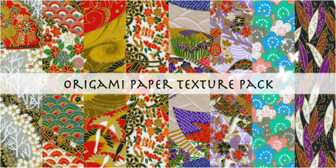 Adobe Photoshop フォトショップ 無料 パターン テクスチャー プリセット .pat 日本 和 free Pattern Japanese Preset Origami paper texture pack