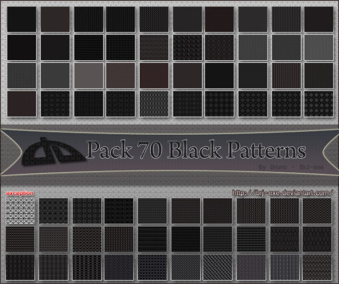 Pack 70 black Patterns V1.0