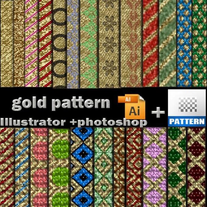 Adobe Photoshop フォトショップ パターン テクスチャー 素材 プリセット .pat 布 繊維 毛糸 patterns ai + pat
