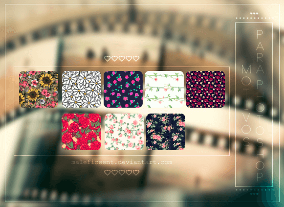 Adobe Photoshop フォトショップ 無料 パターン テクスチャー プリセット .pat  花 free Flower Pattern Preset Patterns for photoshop | 3