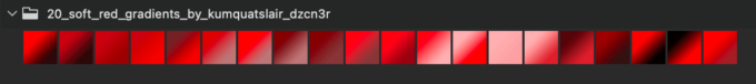 Adobe CC Photoshop Gradation Preset フォトショップ　グラデーション プリセット 無料 素材 セット .grd レッド 赤