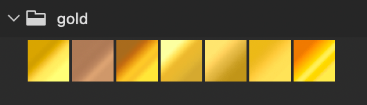 Adobe CC Photoshop Gradation Preset フォトショップ　グラデーション プリセット 無料 素材 セット .grd ゴールド 金 gold