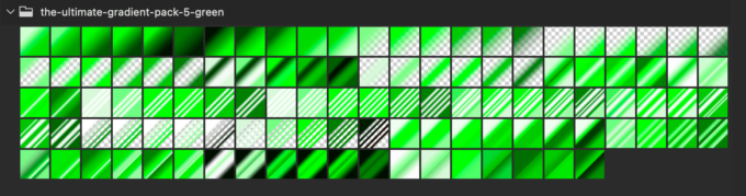 Adobe CC Photoshop Gradation Preset フォトショップ　グラデーション プリセット 無料 素材 セット .grd 緑 グリーン