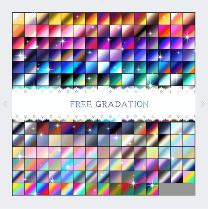 AdobeCC Photoshop Gradation Free grd フォトショップ グラデーション まとめ 無料 素材 FREE GRADATION001