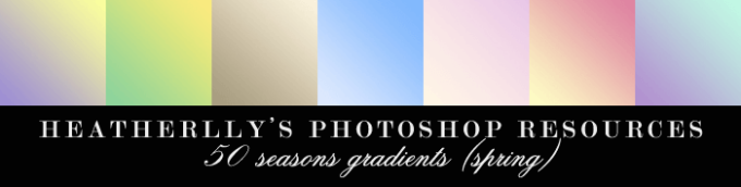 Adobe CC Photoshop Gradation Free grd フォトショップ グラデーション 無料 素材 Spring Gradients