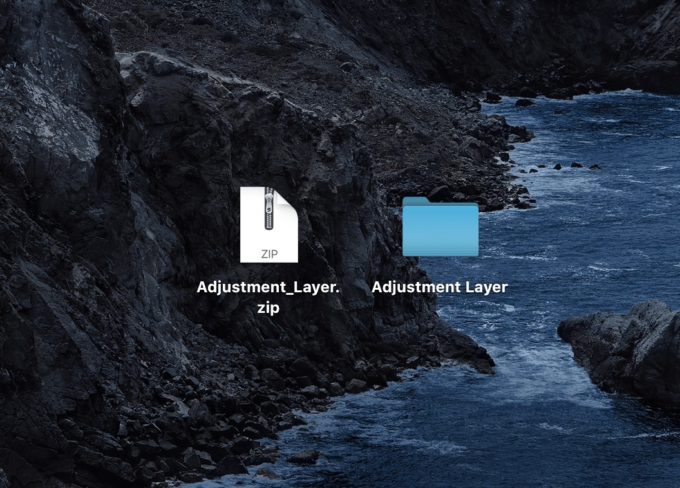 Adjustment Layer プラグイン ファイル