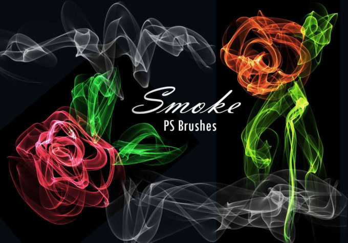 フォトショップ ブラシ 追加 おすすめ Photoshop Brush 無料 イラスト 煙 スモーク 20 Smoke PS Brushes Abr. Vol.12