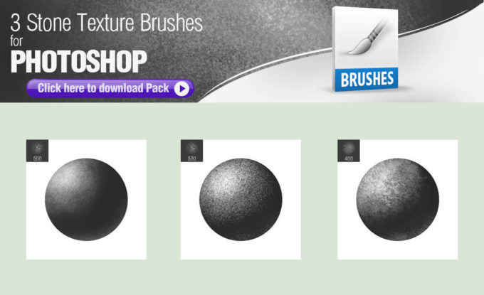 フォトショップ ブラシ Photoshop Brush 無料 イラスト ロック 岩 石 ストーン 3 Stone Texture Brushes for Painting