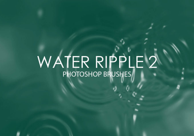 フォトショップ ブラシ Photoshop Brush 無料 イラスト 水 ウォーター 水滴 Free Water Ripple Photoshop Brushes 2