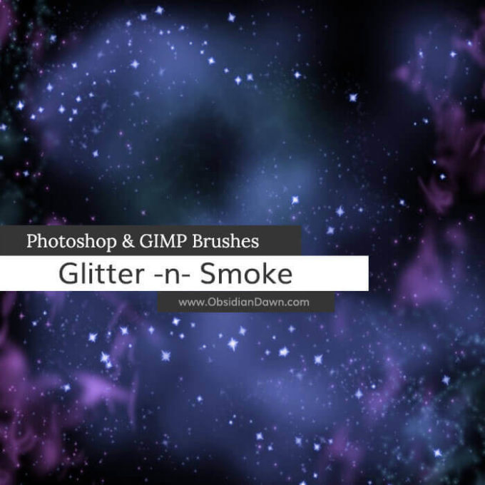 フォトショップ ブラシ Photoshop Brush 無料 雲 クラウド イラスト Glitter n Smoke Photoshop and GIMP Brushes