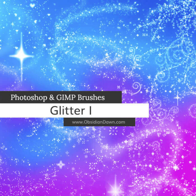 フォトショップ ブラシ Photoshop Brush 無料 イラスト 光 ビーム グリッター Glitter + Sparkles Photoshop and GIMP Brushes