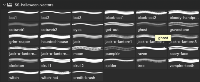 Photoshop 全て無料 ハロウィンで使えるブラシセット Abr Adobe信者nextistの動画編集が楽しくなる小ネタブログ Nextist Skill Box