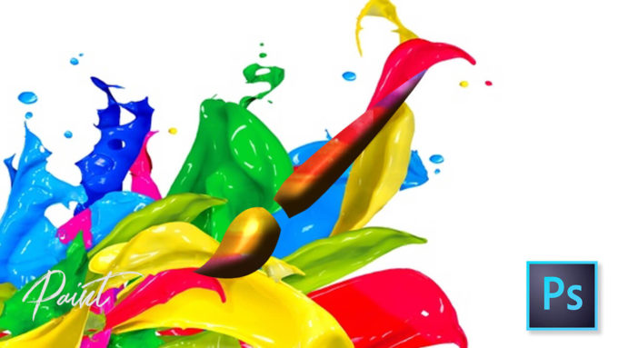 Photoshop】全て無料!!ペンキ・インクの表現ができるブラシ