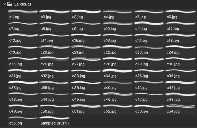 フォトショップ ブラシ Photoshop Brush 無料 イラスト 雲 クラウド Clouds