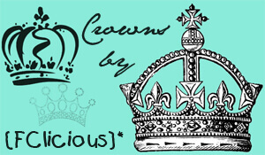 フォトショップ ブラシ Photoshop Crown Brush 無料 イラスト クラウン 冠 王冠 Crowns Brushes by FClicious