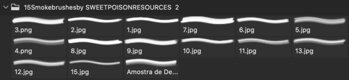 フォトショップ ブラシ Photoshop Brush 無料 イラスト 煙 スモーク Dark Smoke