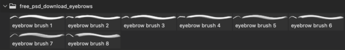 フォトショップ ブラシ テクスチャ キャンパス Photoshop Brush 無料 イラスト 毛 髪の毛 眉毛 Eyebrow Brushes