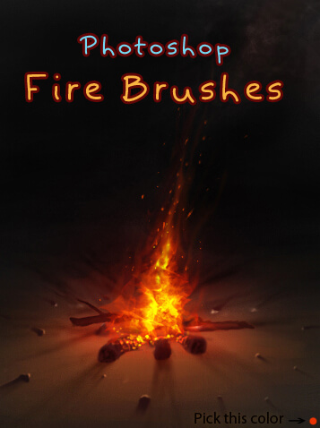 フォトショップ ブラシ Photoshop Brush 無料 イラスト 火 炎 ファイヤー Fire Brushes