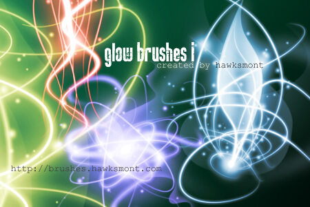 フォトショップ ブラシ Photoshop Brush 無料 イラスト 光 ビーム グリッター スパーク パーティクル Glow Brushes I