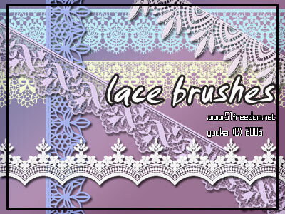 フォトショップ ブラシ Photoshop Lace Brush 無料 イラスト レース lace