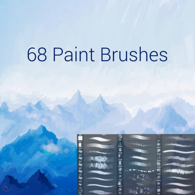 フォトショップ ブラシ テクスチャ キャンパス Photoshop Brush 無料 イラスト インク ペンキ Paint Brushes