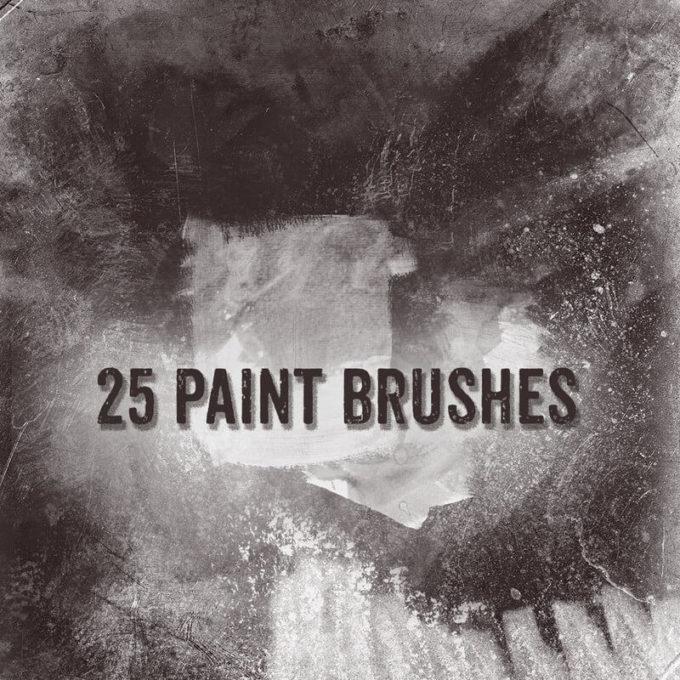 フォトショップ ブラシ テクスチャ キャンパス Photoshop Brush 無料 イラスト インク ペンキ 25 Free Paint Brushes