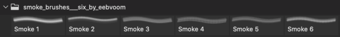 フォトショップ ブラシ Photoshop Brush 無料 イラスト 煙 スモーク 6 Smoke Brushes