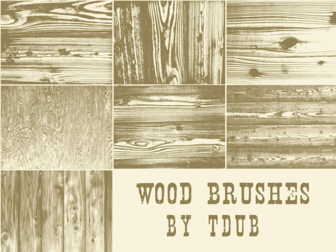 フォトショップ ブラシ Photoshop Brush 無料 イラスト 木 ウッド 木目 wood brushes