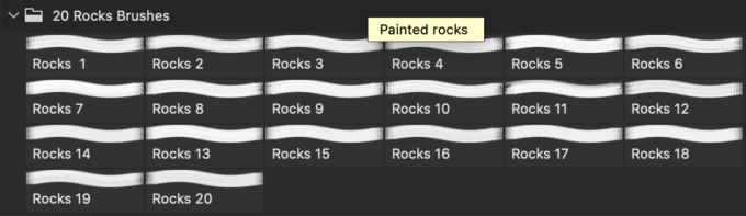 フォトショップ ブラシ Photoshop Brush 無料 イラスト ロック 岩 石 ストーン Sea Rock PS Brushes Abr.