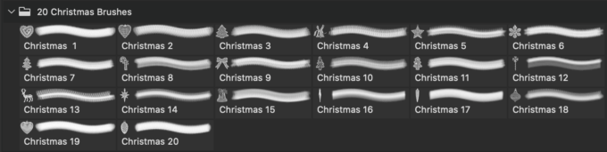 フォトショップ ブラシ 無料 クリスマス オーナメント 飾り 無料 Photoshop Christmas Ornament Brush Free abr 20 Christmas Tree Ornaments PS Brushes Abr. Vol.16