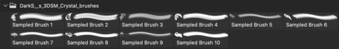フォトショップ ブラシ Photoshop Crystal Brush 無料 イラスト クリスタル Crystal Photoshop CS Brush Set