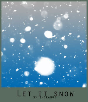 フォトショップ ブラシ Photoshop Snow Brush 無料 イラスト 雪 スノー Let it snow
