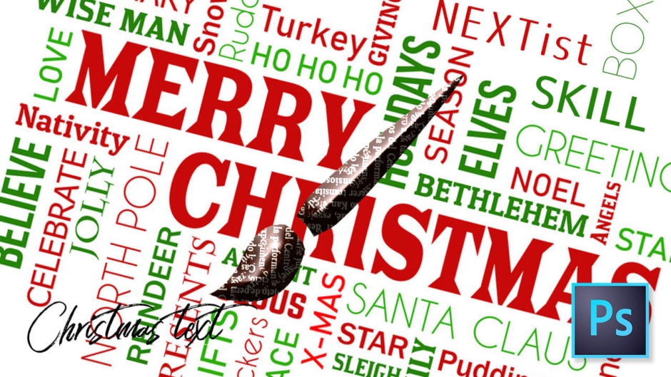 フォトショップ ブラシ 無料 クリスマス ラベル テキスト Photoshop Christmas Text Label Brush Free abr