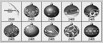 フォトショップ ブラシ 無料 クリスマス オーナメント 飾り 無料 Photoshop Christmas Ornament Brush Free abr 10 Christmas Balls Photoshop Brushes