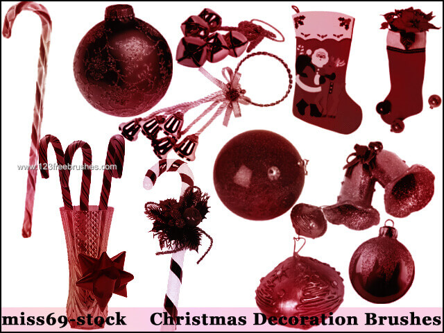フォトショップ ブラシ 無料 クリスマス オーナメント 飾り 無料 Photoshop Christmas Ornament Brush Free abr Christmas Decorations