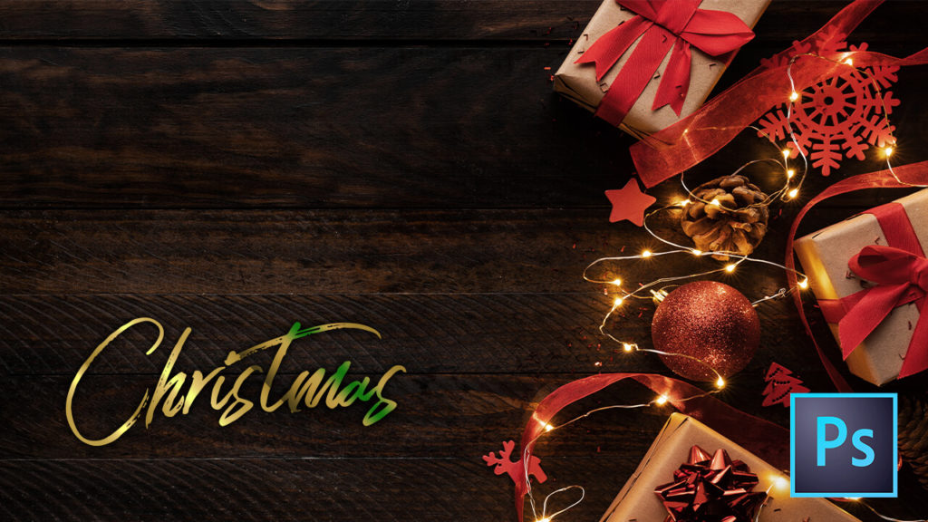 Photoshop Christmas Text Effect Style フォトショップ クリスマス テキスト エフェクト スタイル 無料