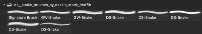 フォトショップ ブラシ Photoshop Snake Brush 無料 イラスト 蛇 ヘビ へび スネーク 