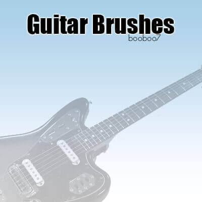 フォトショップ ブラシ Photoshop Guitar Brush 無料 イラスト ギター Guitar Brushes