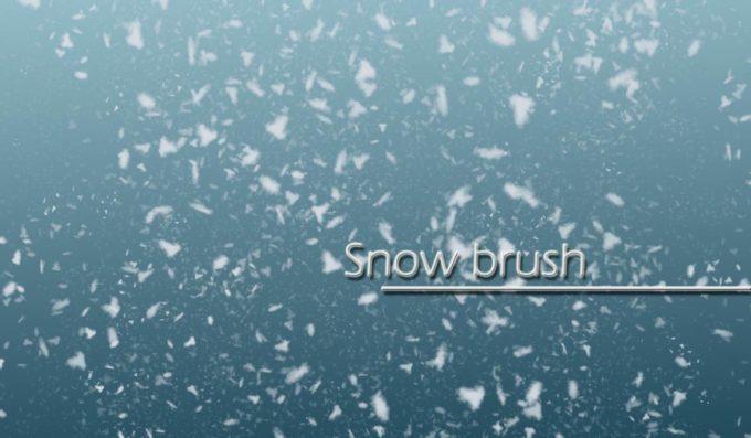 フォトショップ ブラシ Photoshop Snow Brush 無料 イラスト 雪 スノー Snow brush
