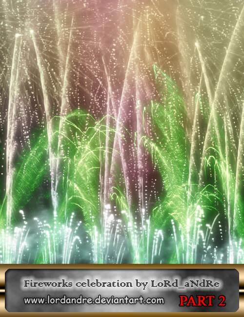 フォトショップ ブラシ Photoshop Brush 無料 イラスト 光 ビーム グリッター スパーク パーティクル 花火 Fireworks celebration part2