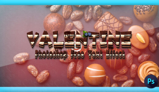 Photoshop Free Text Effect Valentine Preset psd フォトショップ 無料 テキストエフェクト バレンタイン プリセット サムネイル デザイン 素材