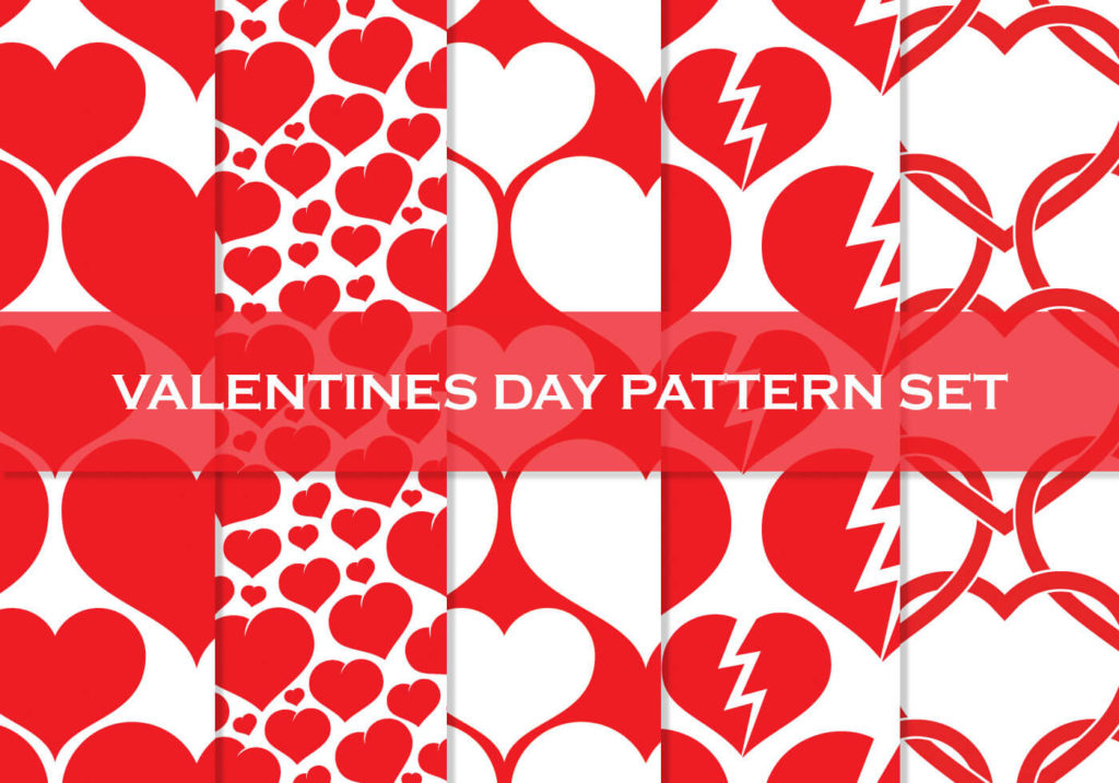 Photoshop Patterns Valentine フォトショップ パターン テクスチャー バレンタイン Valentine’s Day: Free Heart High Resolution Patterns