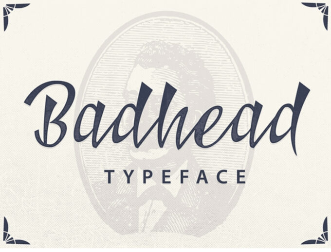 Free Font Design 無料 フリー フォント 追加 デザイン 筆記体 BADHEAD