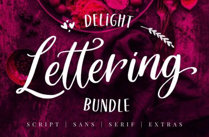 Free Font Design 無料 フリー フォント 追加 デザイン 筆記体 Delight Lettering