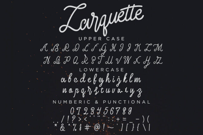 Free Font Design 無料 フリー フォント 追加 デザイン 筆記体 Larquette Typeface