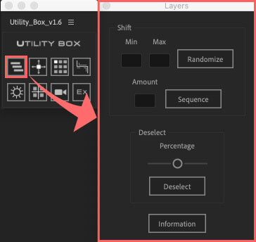 Adobe After Effects Utility BOX Layers Panel