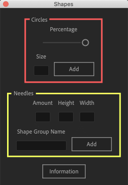 Adobe After Effects Utility BOX Shapes ツール 操作 機能 使い方 解説