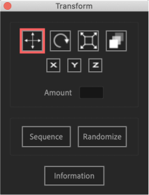 Adobe After Effects Utility BOX Transform トランスフォーム ツール パネル 位置（Position）