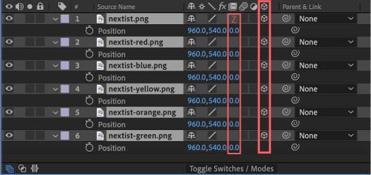 Adobe After Effects Utility BOX Transform トランスフォーム ツール パネル 位置 Position 3D Layer ON