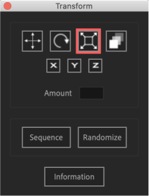 Adobe After Effects Utility BOX Transform トランスフォーム ツール パネル スケール（Scale）